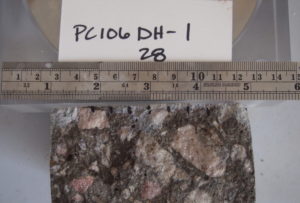 White silver chloride deposits mark where chloride ions have penetrated.