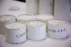 milled test specimens