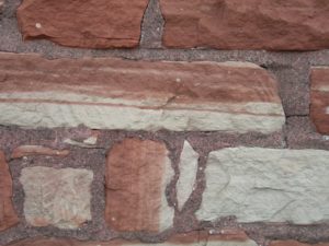 Red standstone and stone-veneer mortar | Beton Consulting Engineers