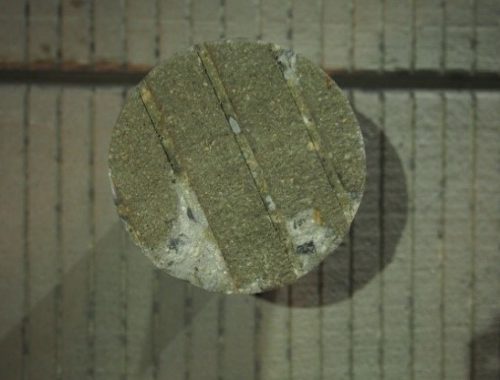 Damaged core sample | Beton Consulting Engineers