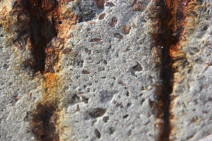 corroding reinforcement in concrete