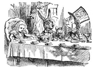 Mad Hatter tea party from Alice in Wonderland