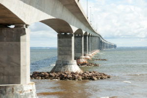 The Confederation Bridge experiences exposure classes for sulfates, chlorides, and freeze-thaw cycles.
