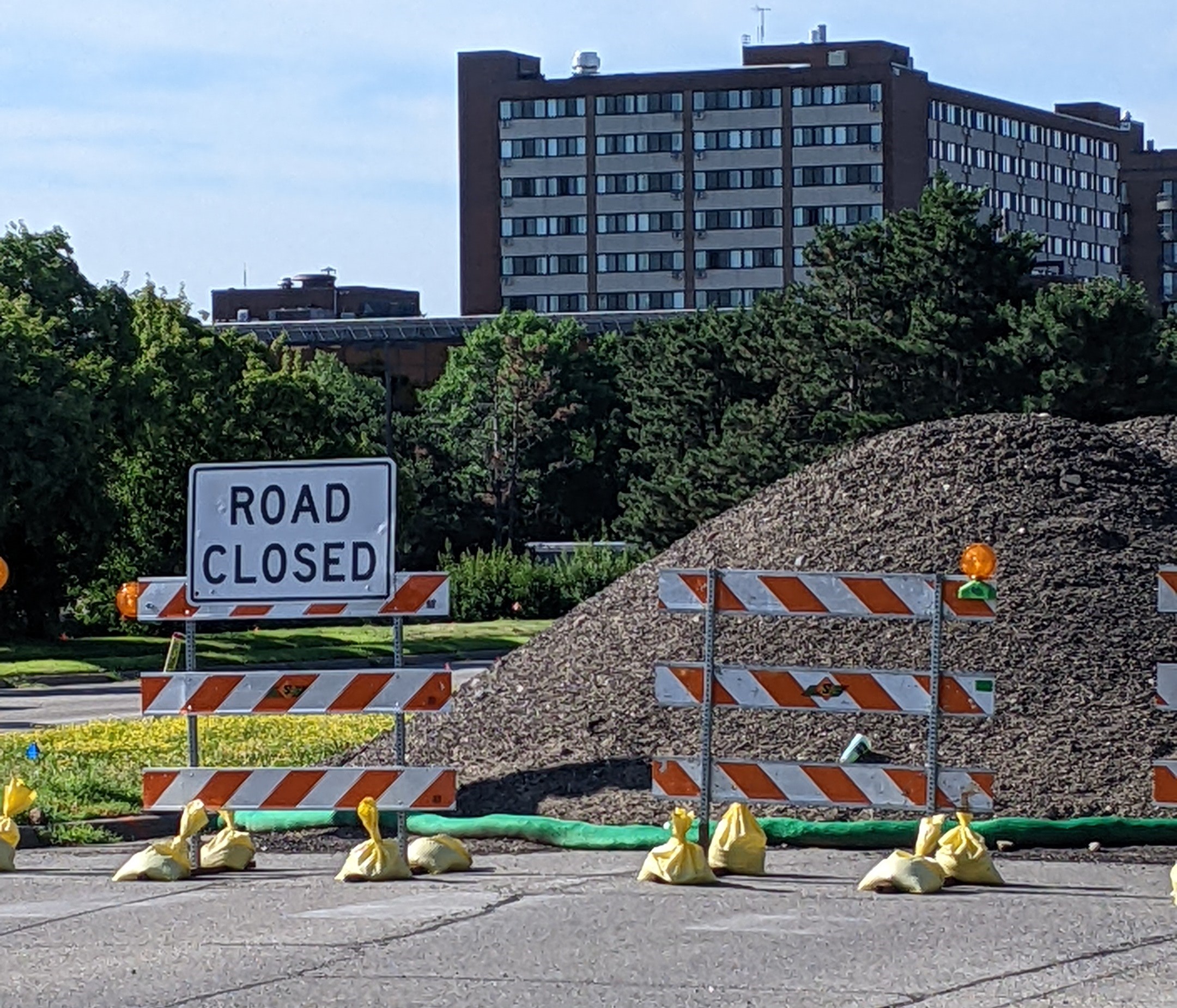 Road closure of city street